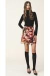 DALHIA PRINTED MINI SKIRT WRAP EFFECT 